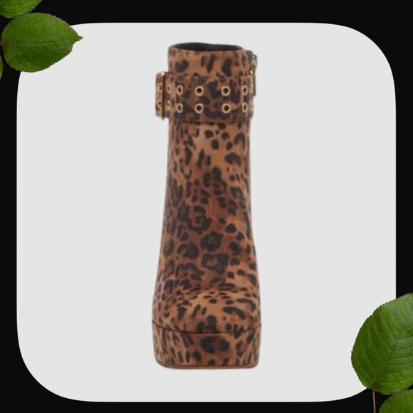 Jessica Simpson Kobanie Leopard Bootie SIZE 8 - Picture 7 of 7